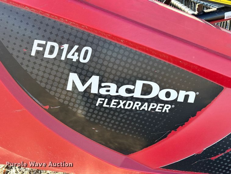 image for item YA1983 2021 MacDon FD140 flex draper head