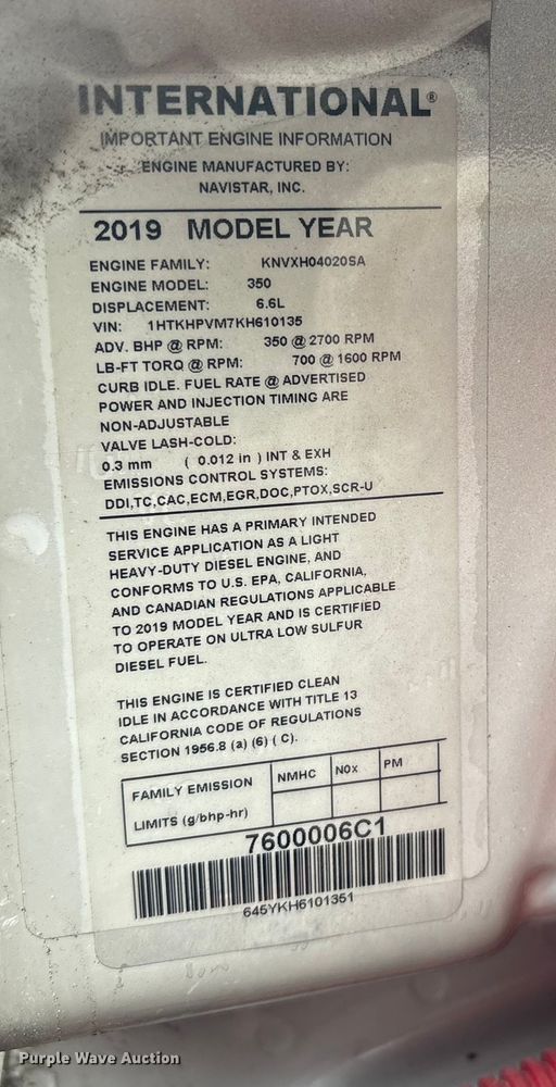 image for item DT2780 2019 Chevrolet Silverado 6500HD flatbed truck