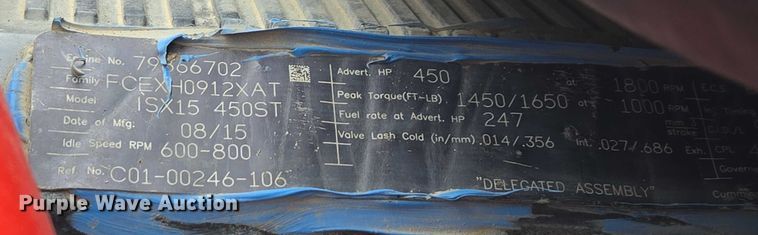 image for item EB1211 2016 Freightliner Cascadia 