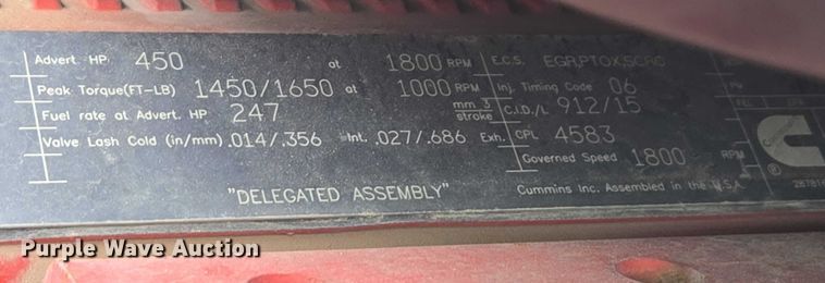 image for item EB1212 2016 Freightliner Cascadia semi truck