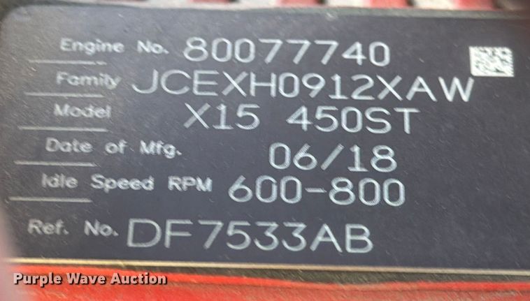 image for item ED5087 2019 International LT625 semi truck