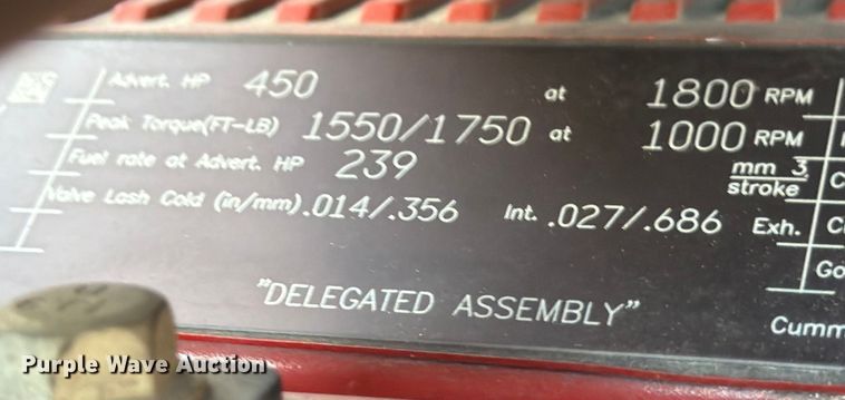 image for item ED5087 2019 International LT625 semi truck