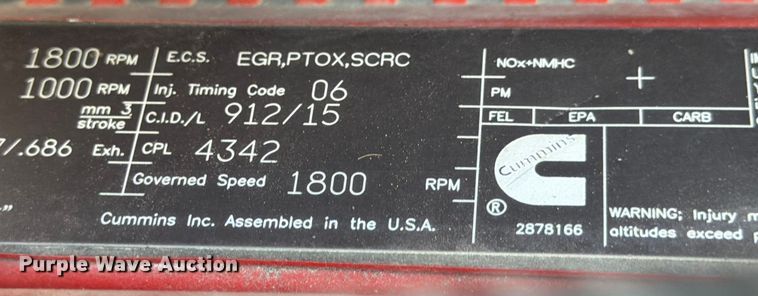 image for item ED5087 2019 International LT625 semi truck