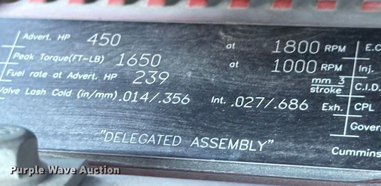 image for item ED5088 2020 International LT625 semi truck