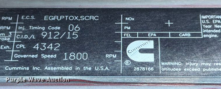 image for item ED5088 2020 International LT625 semi truck