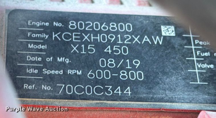 image for item ED5089 2020 International LT625 semi truck