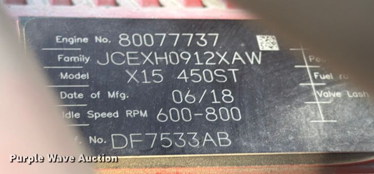 image for item ED5091 2019 International LT625 semi truck