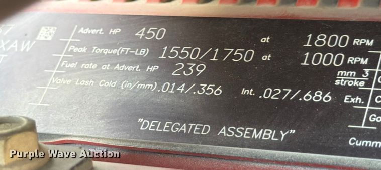 image for item ED5091 2019 International LT625 semi truck