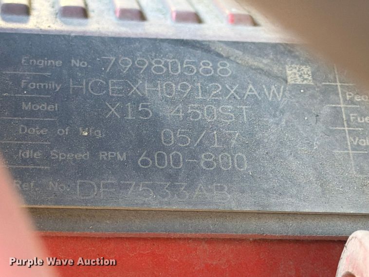 image for item ED5093 2018 International LT625 semi truck