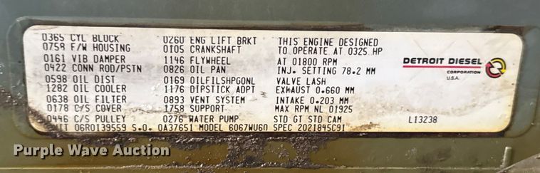 image for item EN0828 Detroit Diesel Series 60 engine