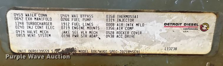 image for item EN0828 Detroit Diesel Series 60 engine