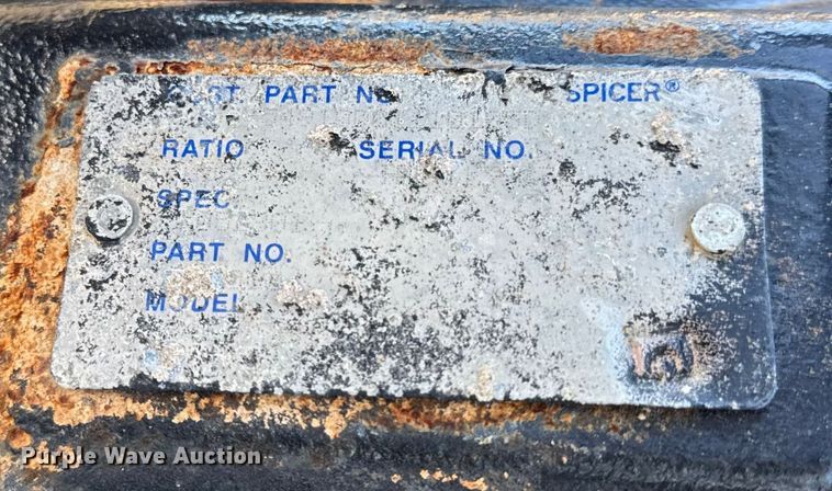 image for item EN0866 Rear axle assembly 