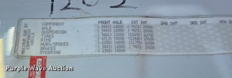 image for item FB0540 2012 Freightliner Cascadia semi truck