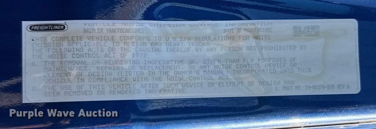 image for item FB0542 2016 Freightliner Cascadia semi truck