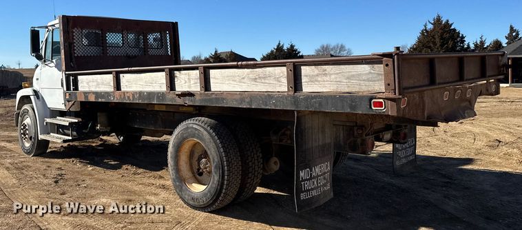 image for item FB0546 1996 Freightliner FL70 dump flatbed truck