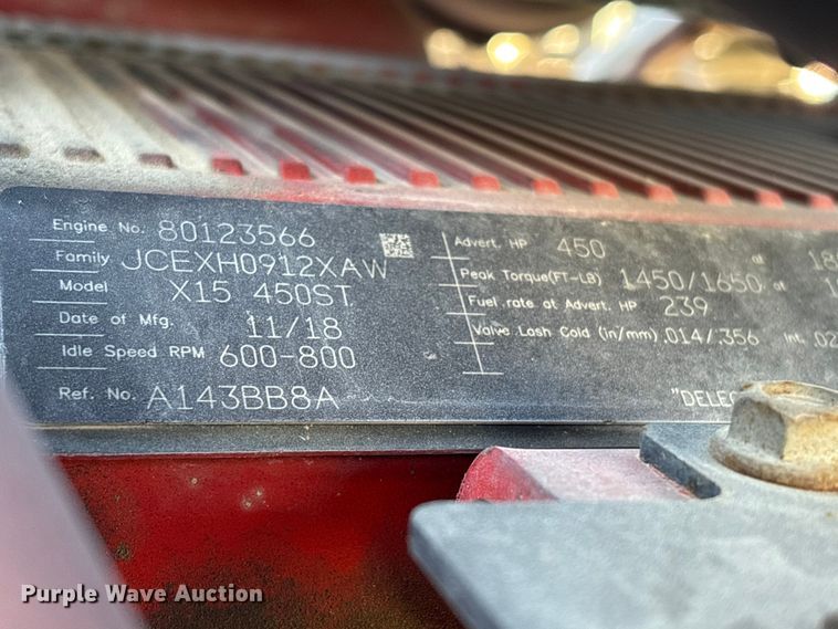 image for item YA1151 2019 International LT625 semi truck