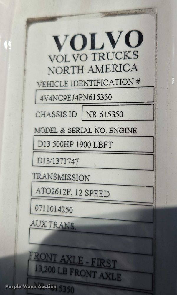 image for item YA1455 2023 Volvo VNL semi truck