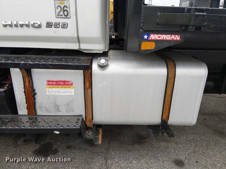 image for item YA1506 2018 Hino 268A flatbed truck