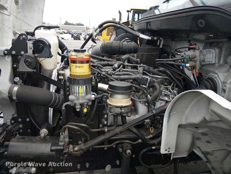 image for item YA1506 2018 Hino 268A flatbed truck