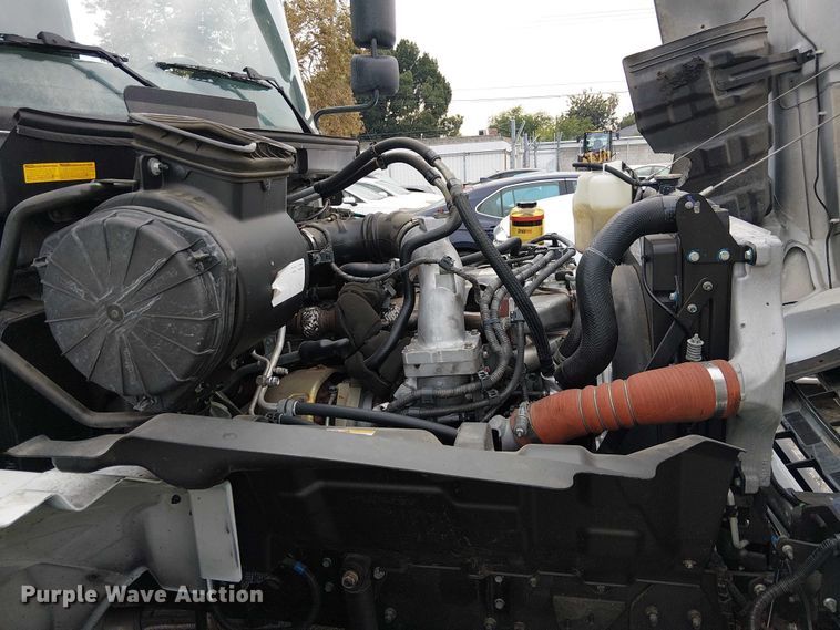 image for item YA1506 2018 Hino 268A flatbed truck