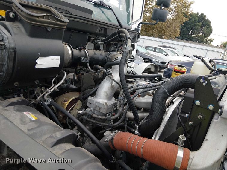 image for item YA1506 2018 Hino 268A flatbed truck