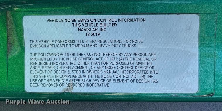 image for item YA1624 2020 International LT625 semi truck