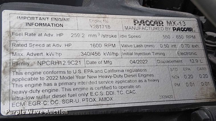 image for item YA1809 2023 Kenworth T680 semi truck