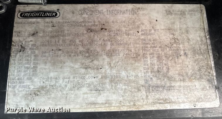 image for item YA1850 2014 Freightliner Cascadia semi truck