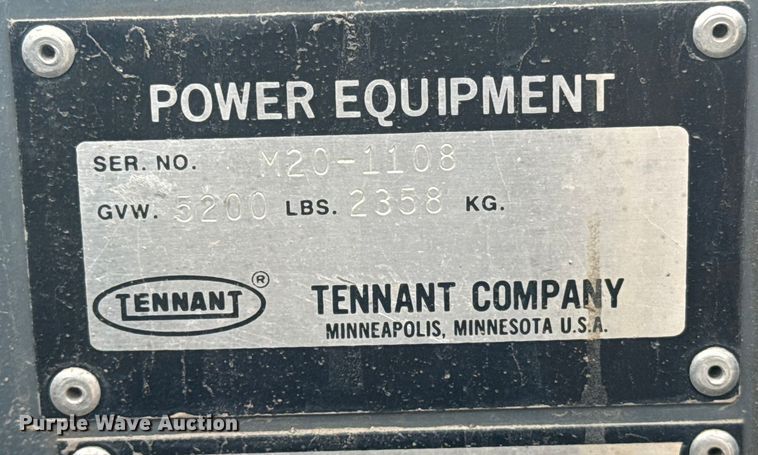 image for item DQ4208 Tennant M20 sweeper