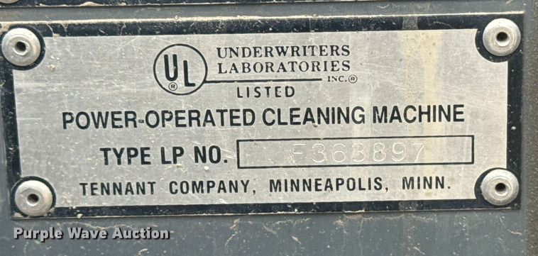 image for item DQ4208 Tennant M20 sweeper