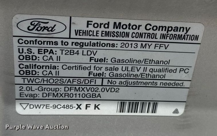 image for item DQ4210 2013 Ford Focus 