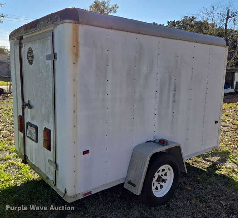 image for item DT5389 1996 Wells Cargo TW101 enclosed cargo trailer