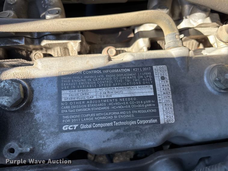 image for item DU0354 2017 UniCarriers PF50 forklift