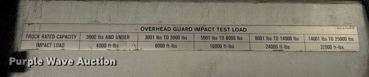 image for item DU0355 2016 UniCarriers PF80YLP forklift