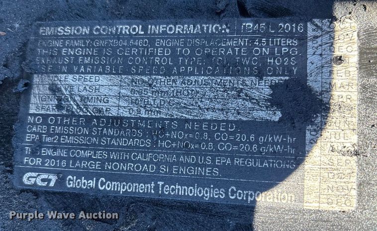 image for item DU0355 2016 UniCarriers PF80YLP forklift