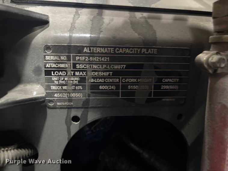 image for item DU0358 2017 UniCarriers PF50 forklift