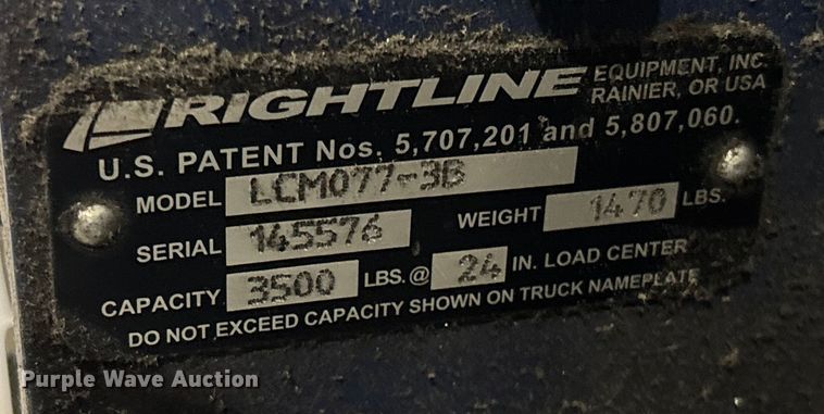 image for item DU0358 2017 UniCarriers PF50 forklift