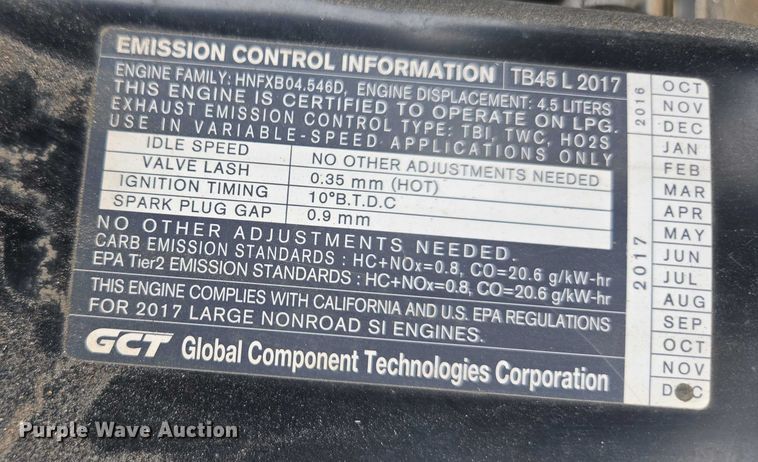 image for item DU2663 2018 UniCarriers PF90YLP forklift