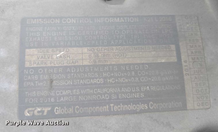 image for item DU2672 2016 UniCarriers PF50 forklift