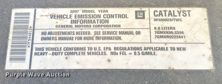 image for item DW6721 2007 Chevrolet Silverado 3500HD Crew Cab pickup truck