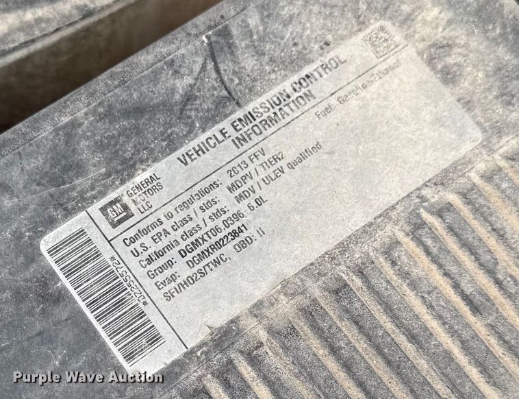 image for item EA2236 2013 GMC Sierra 2500 Ext. Cab pickup truck