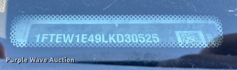 image for item EA2258 2020 Ford F150 Crew Cab pickup truck