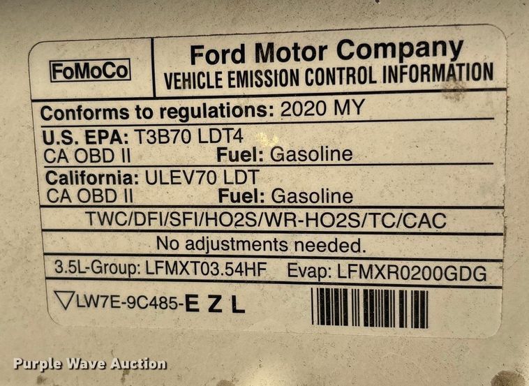 image for item EA2259 2020 Ford Expedition SUV