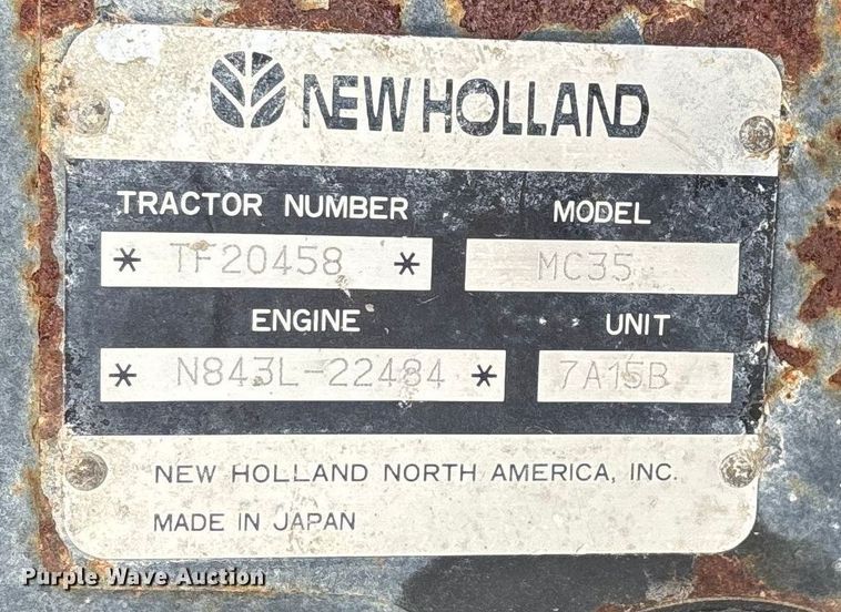 image for item EA2265 New Holland MC35 lawn mower