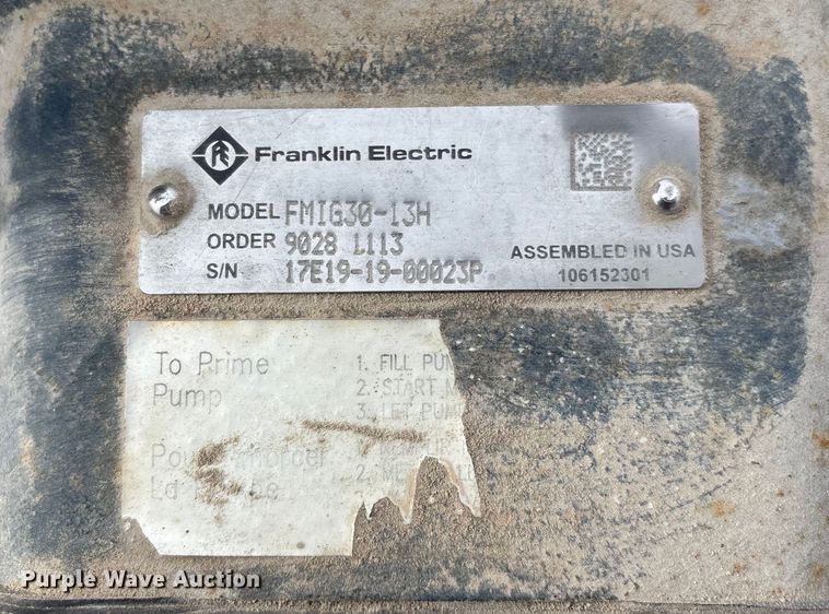 image for item EA2268 Shop built pump trailer