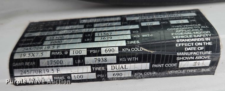 image for item EB1199 2004 International 3200 shuttle bus