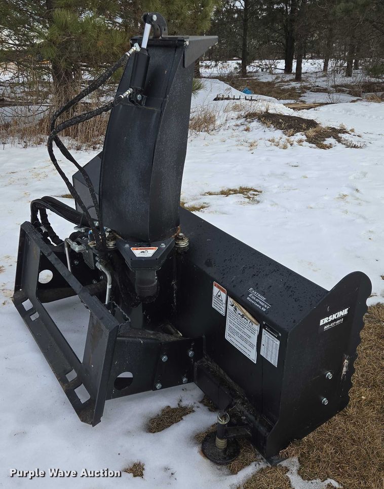 image for item EB1231 Erskine 2020 skid steer snow blower