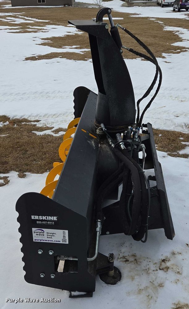 image for item EB1231 Erskine 2020 skid steer snow blower