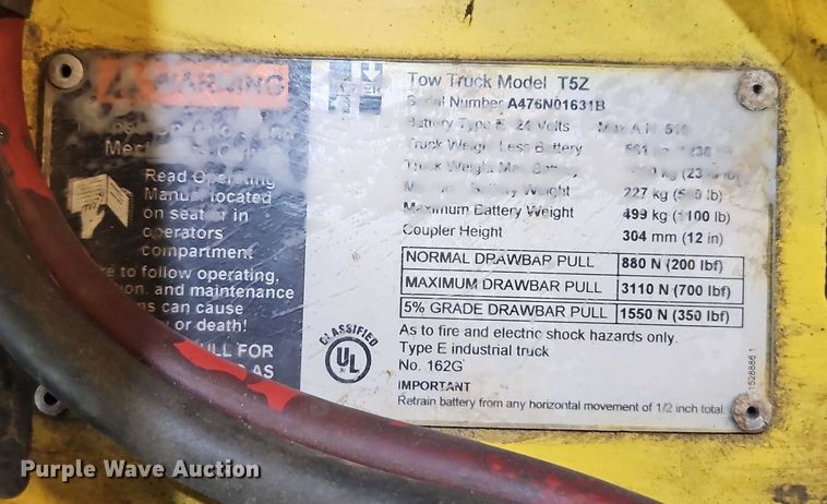 image for item EB8484 2004 Hyster T5Z tow tractor