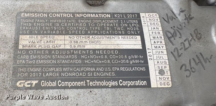 image for item EC8190 2018 UniCarriers PF50 forklift